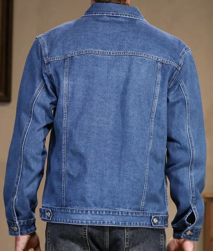 Spijkerjack Heren Blauw, 3XL