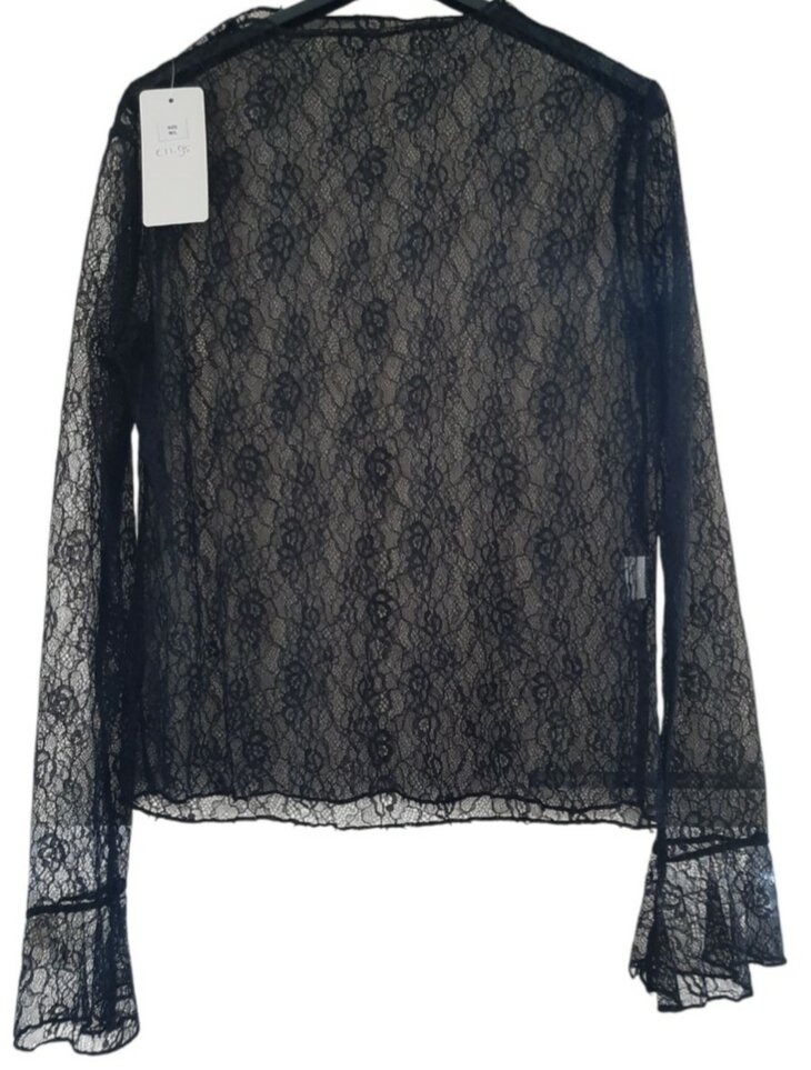 Shirt / Top Kant Zwart