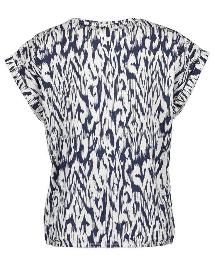 BLUE SEVEN Tshirt DonkerBlauw / Wit Dames