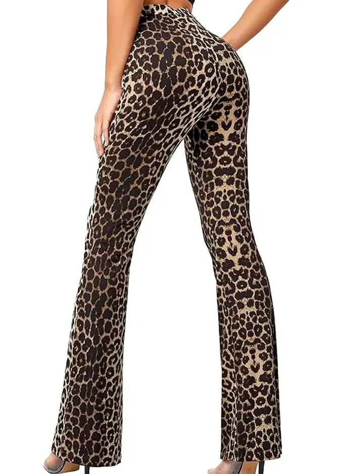 FLARED broek met Luipaard print
