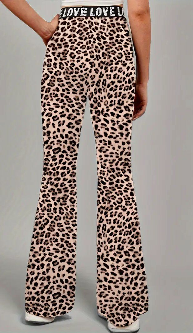 FLARED broek met Luipaard print