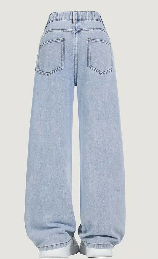 Jeans Meisjes Vlinders, maat 146/152