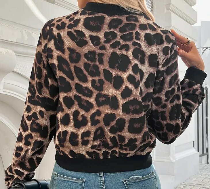 Bomberjack met Luipaarden print