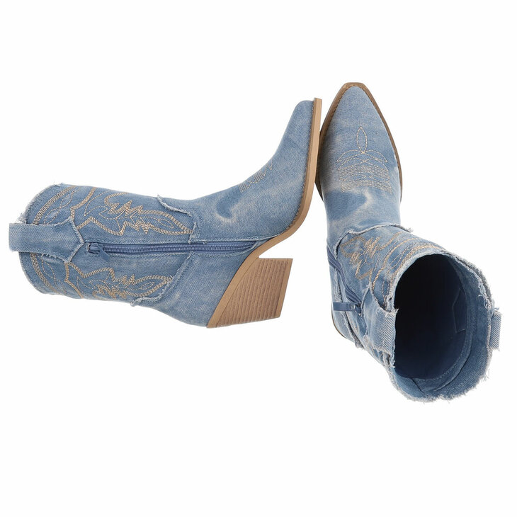 Cowboy boots Jeans Lichtblauw