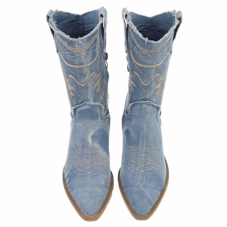 Cowboy boots Jeans Lichtblauw