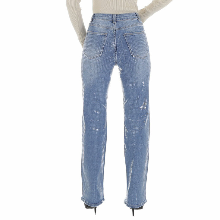 GLITTER Jeans Blauw