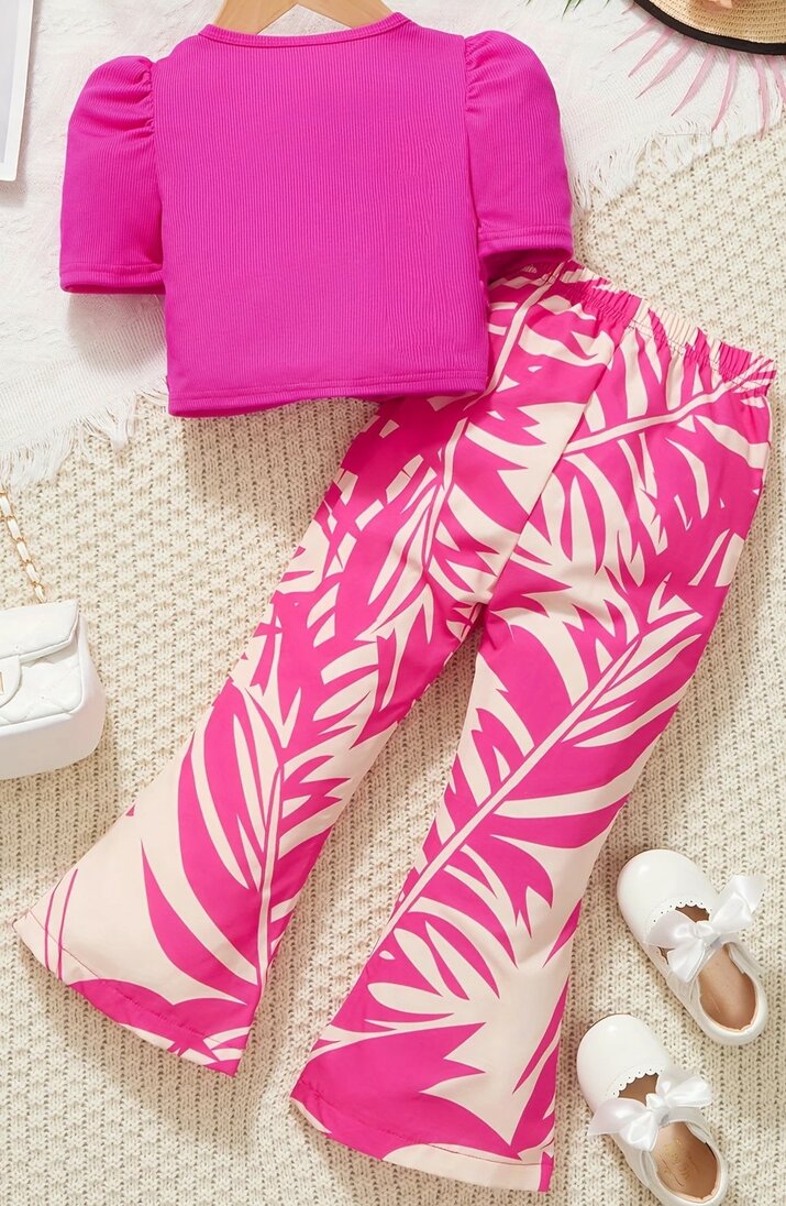 Flare Broek Meisjes Pink