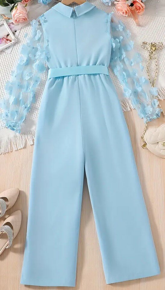 Jumpsuit meisjes Lichtblauw