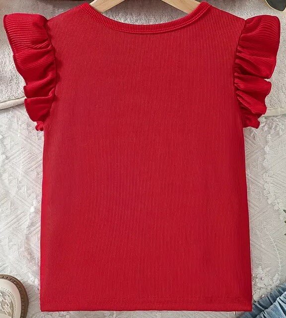 Tshirt Meisjes Rood