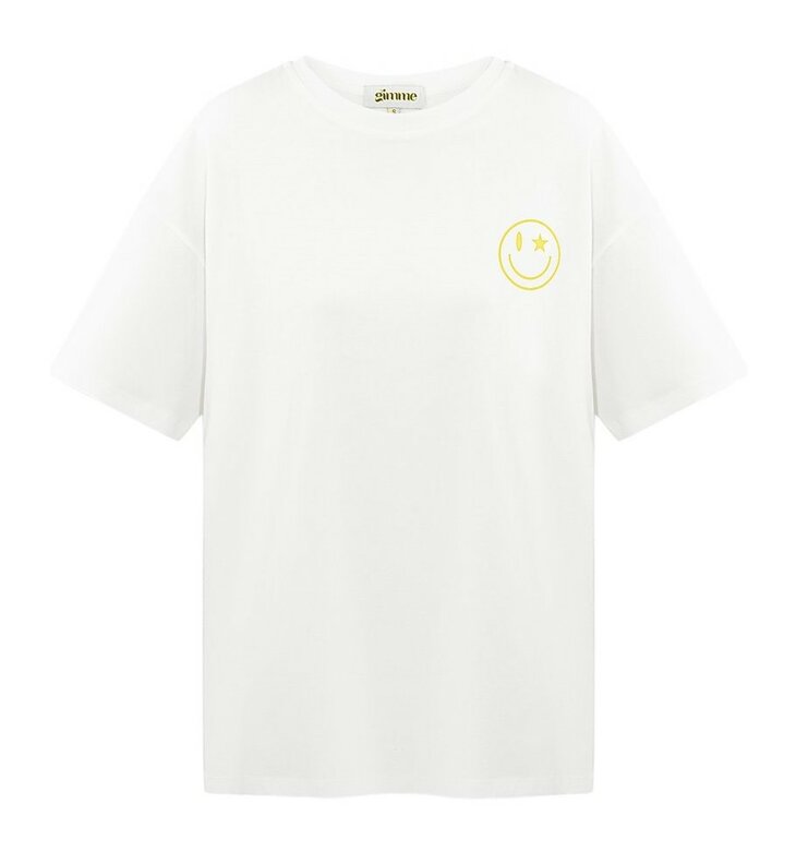 Tshirt SMILE Geel