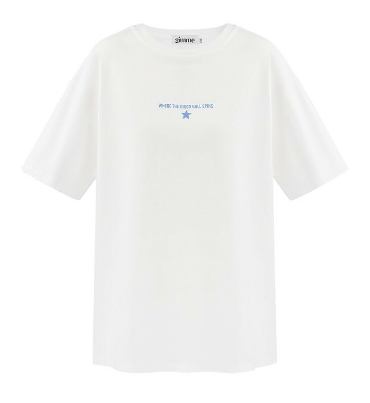 Tshirt DISCO BALL Wit