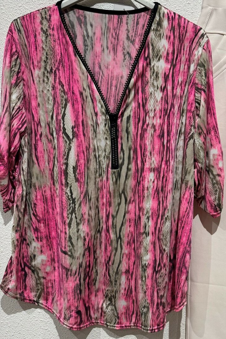 Tshirt Dames Roze, ONE SIZE