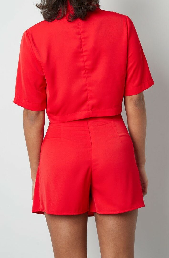 Pastel Basic Cropped Blazer ROOD