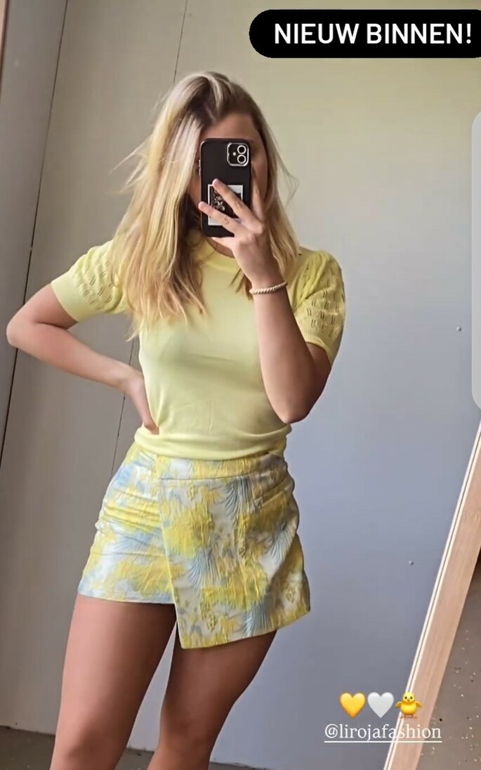 Tshirt Dames GEEL, ONE SIZE