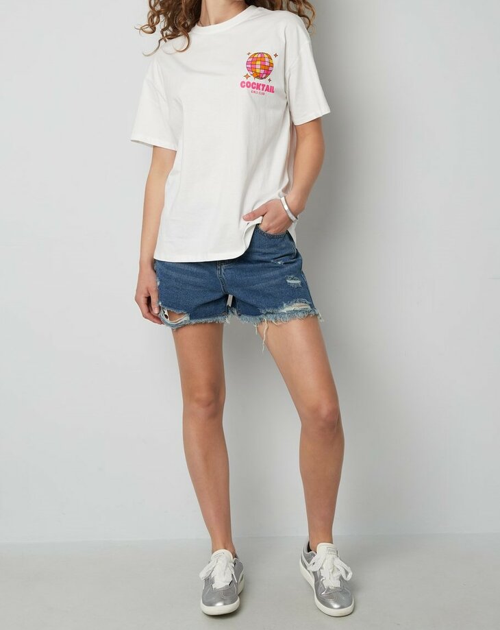 Tshirt COCKTAIL Wit
