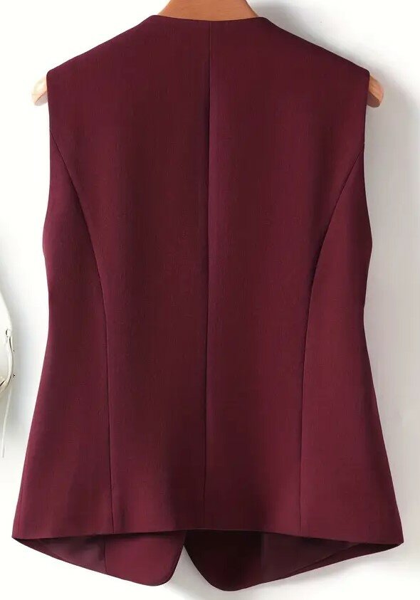Gilet Bordeaux Rood