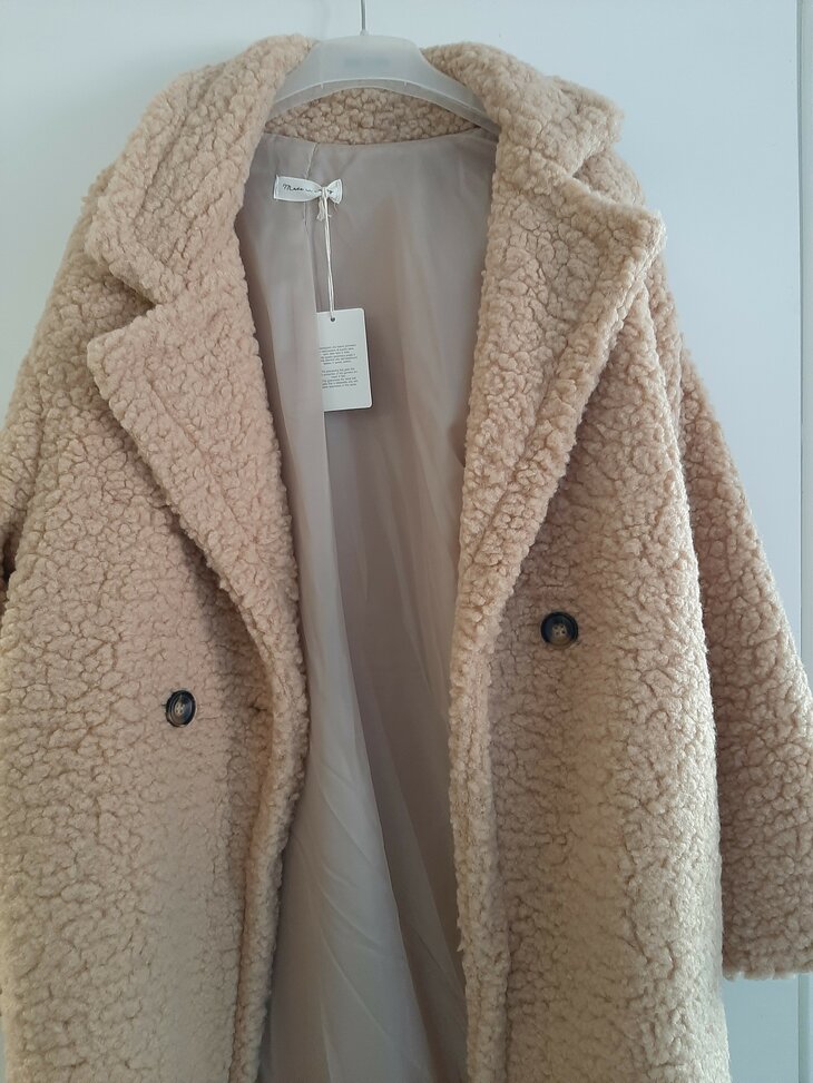 (Teddy) Winterjas Dames Camel