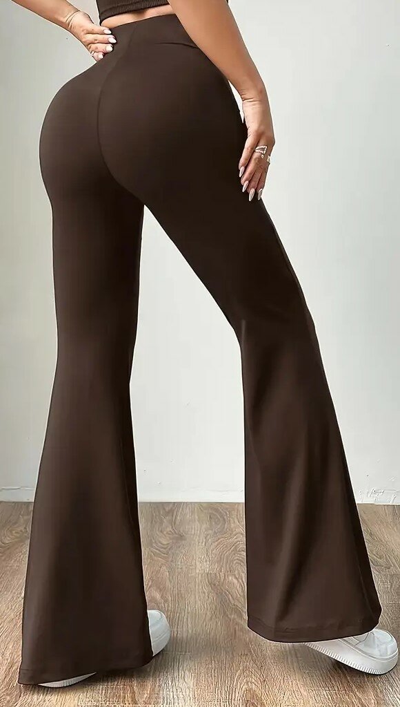 Flare Treggings Donkerbruin