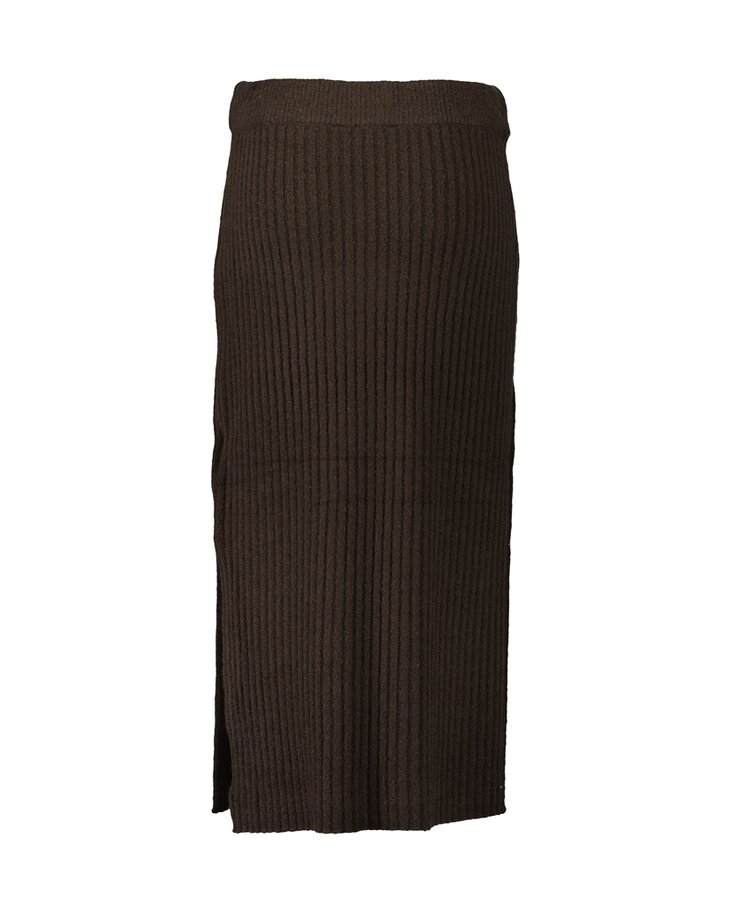 BLUE SEVEN Lange rok DONKERBRUIN