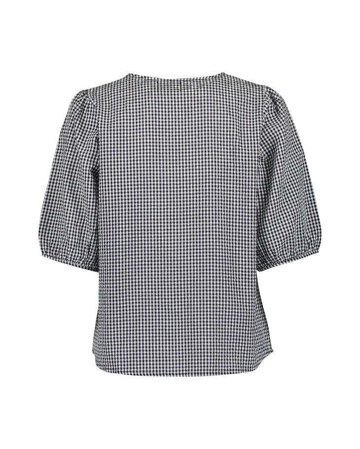 BLUE SEVEN Blouse Zwart / Wit gestreept