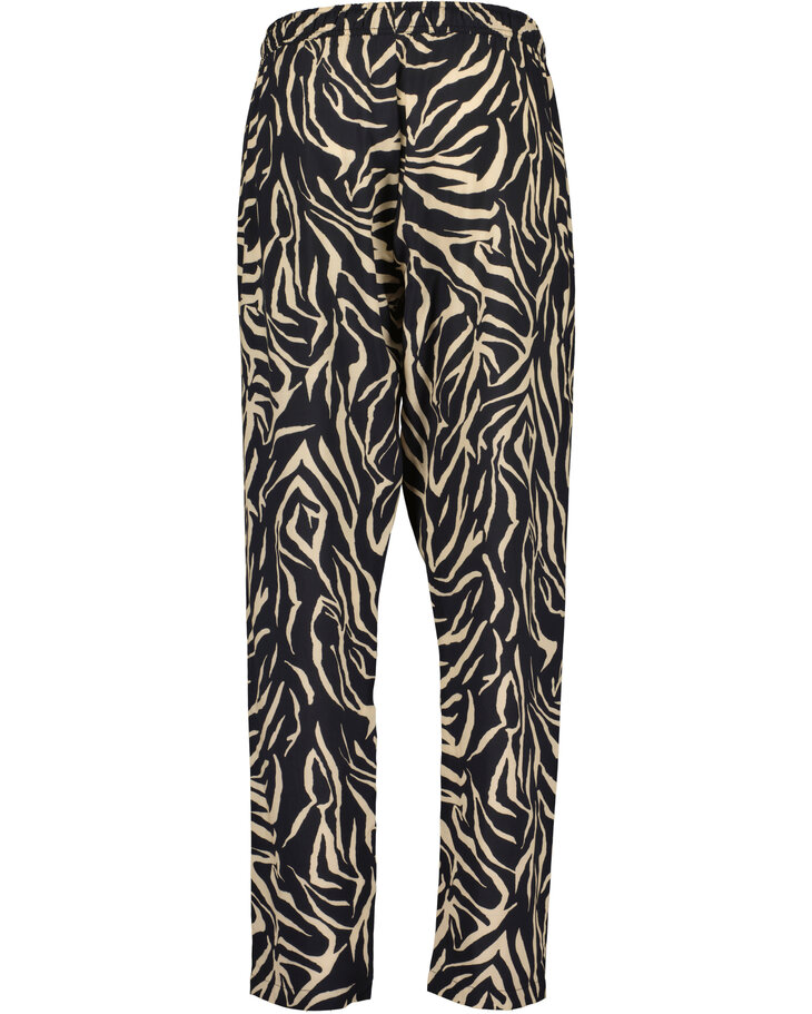 BLUE SEVEN dames broek ZEBRA ZWART