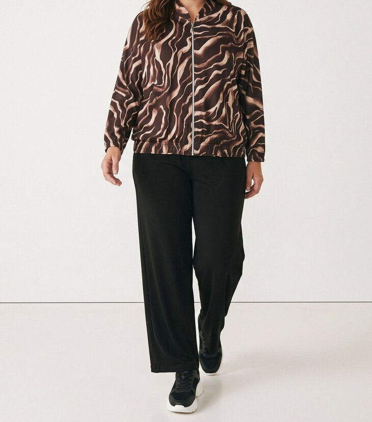 MAGNA Printed Travel Zipper Jacket ZEBRA BRUIN