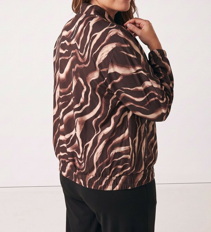 MAGNA Printed Travel Zipper Jacket ZEBRA BRUIN