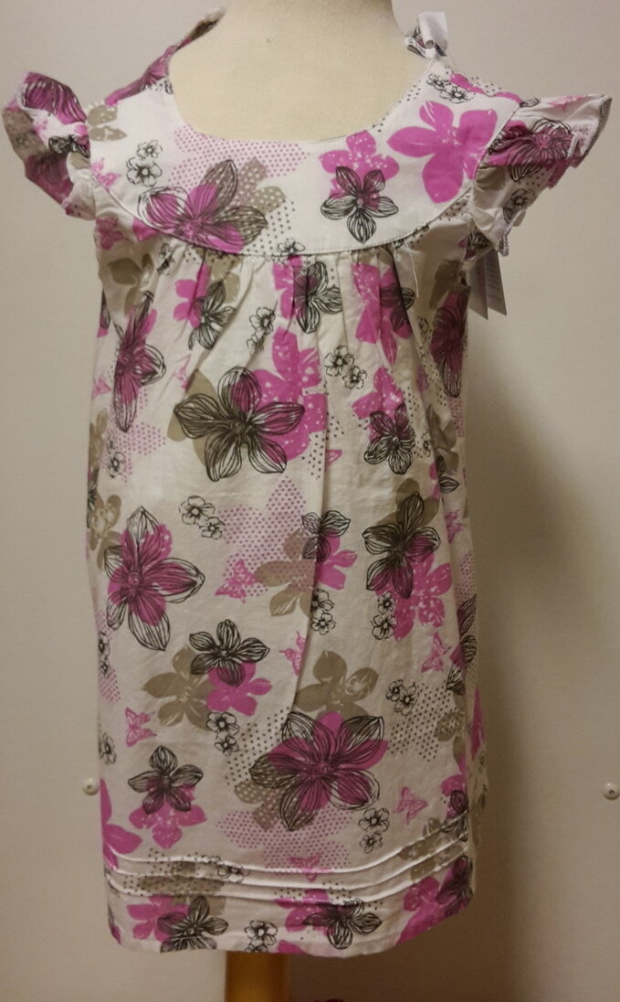 Blue Seven Jurkje bloemen Wit