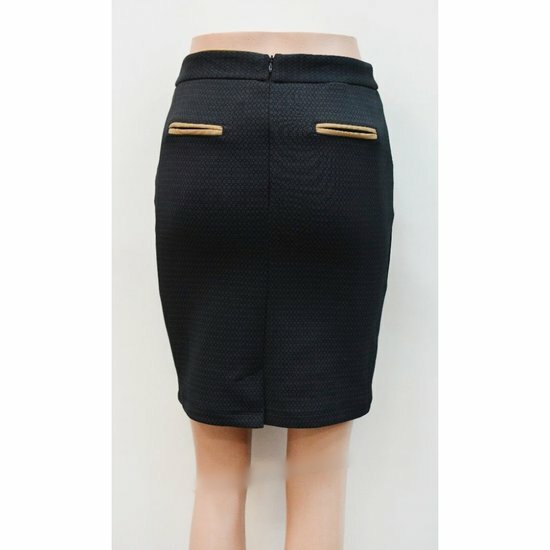 Kokerrokje Dames Donkerblauw