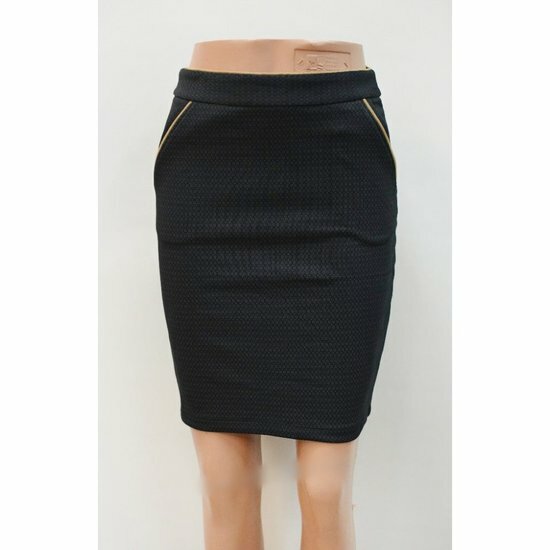 Kokerrokje Dames Donkerblauw